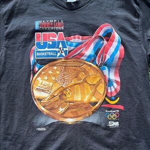 Salem Sportwear 1992 Summer Olympic USA
Basketball Champions Tee Shirt